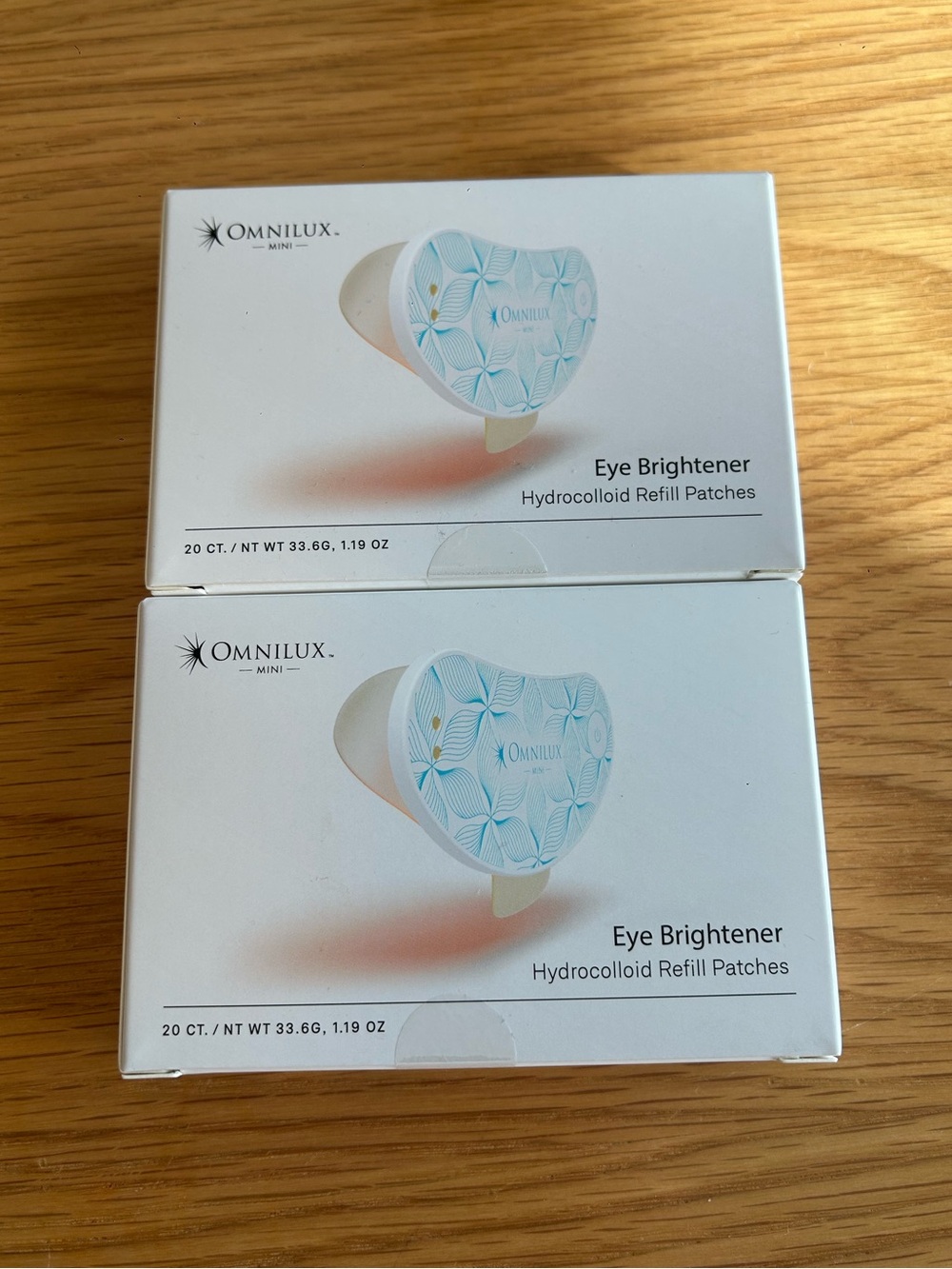 Omnilux Eye Brightener Hydrocolloid Refill Patches Set of 2 NIB